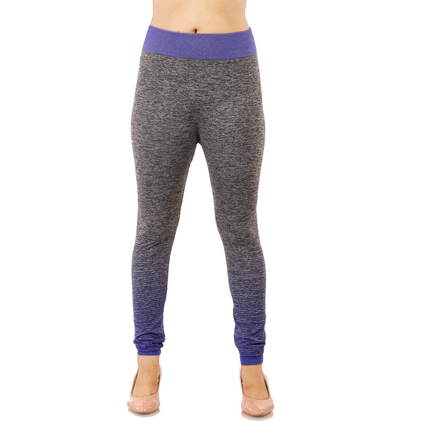 MUKHAKSH Girls Blue Yoga Tight Track Pant