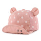 Peecabe Baby Baseball Cap Toddler Infant Boys Girls Sun Hat Breathable Bear Ear Cap For 6-24Months (Pink, Mesh)