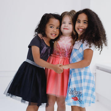 Wizard Of Oz Dorothy Toddler Girls Cosplay Dress Gingham Blue/White 4T