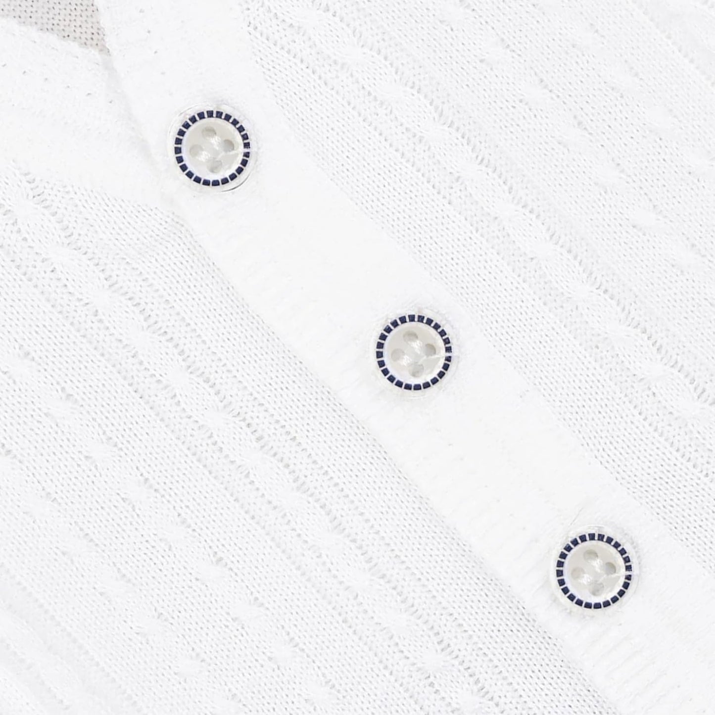 Lilax Baby Boy Cable-Knit Basic Knit Cardigan Sweater 3-6 Months White