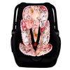 Pink Infant Car Seat Head Body Support Pillow, Hnhuaming 2-In-1 Reversible Carseat Insert,Soft Cushion For Stroller, Swing, Boun