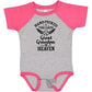 Inktastic Handpicked For Earth By My Great Grandpa In Heaven Baby Bodysuit 24 Months Heather And Hot Pink 37293