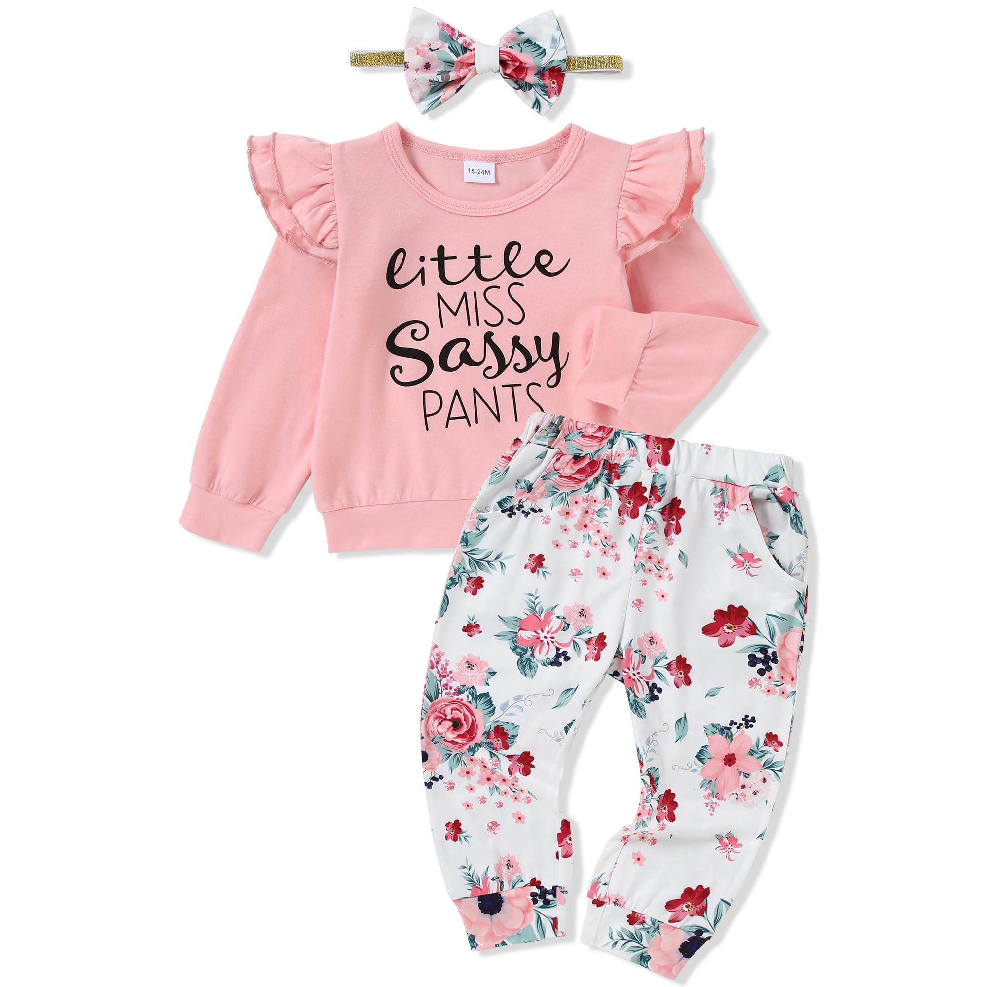 Wesidom Baby Girl Clothes 12-18 Months Girl Clothes Purple Ruffle Shirt Top Flor WBBAPB0C9DQV9Y7