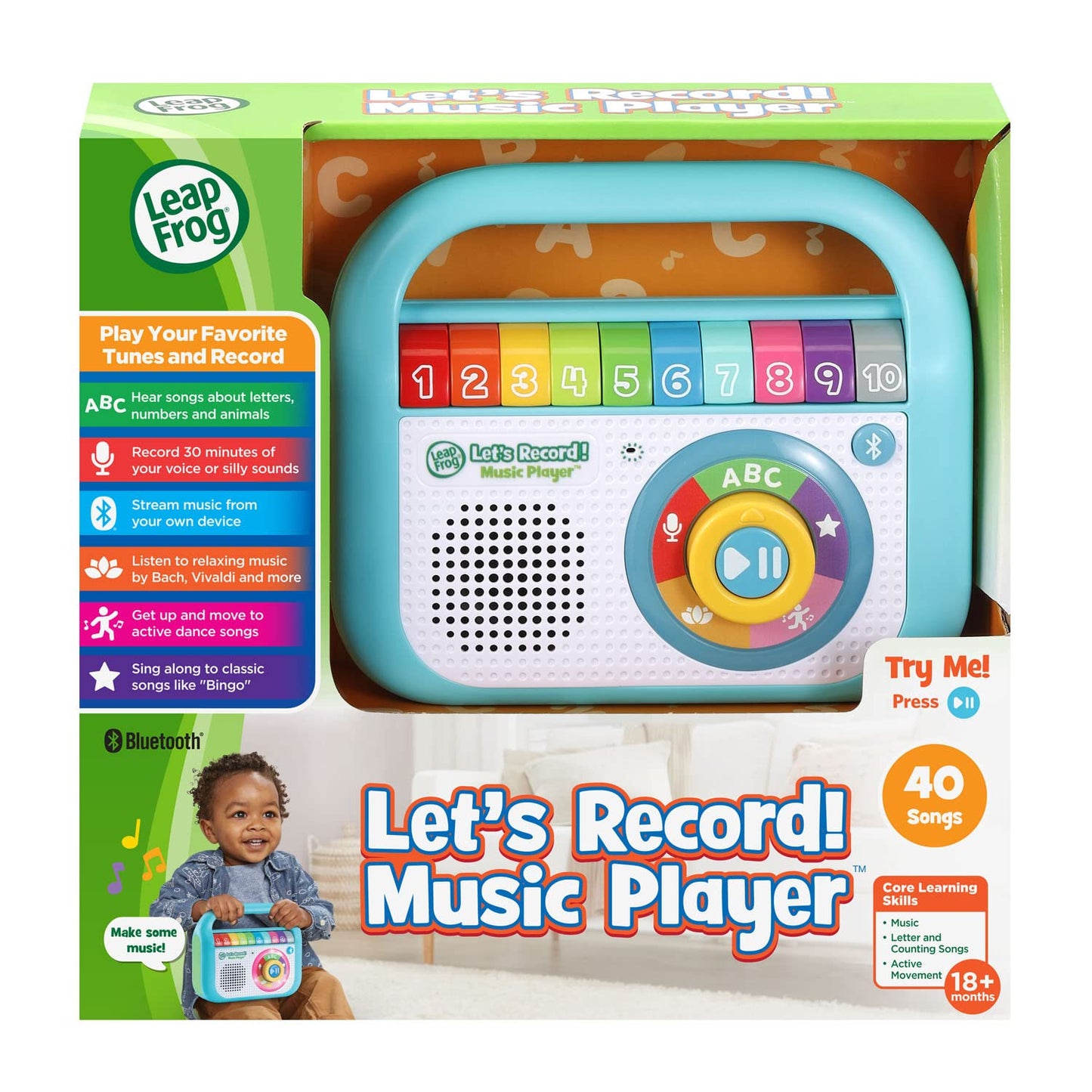 LeapFrog Lets Record Music Player, Teal