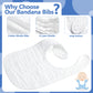 Reginary 30 Pack White Muslin Baby Bibs Bulk Adjustable 6 Layers Baby Bandana Drool Bibs For Baby Boys Girls Newborn Cotton Bibs