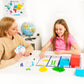 Simply magic 140+1 PCS Colorful Base Ten Blocks & Activities Set - Base Ten Blocks Classroom Set, Base 10 Math Manipulatives, Pl
