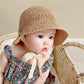 Little Girls Floppy Foldable Packable Wide Brim Summer Sun Hats Beach Straw Hat Baby Photography Straw Hats Khaki