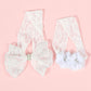 Baby Girls Lace Headband With Double Chiffon Flowers Pearl Hairband Headwrap Ja68 (21-White)