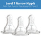 Dr. Brown'S Natural Flow Baby Bottle Narrow Nipple - Transition Level T - 6Pk - 0M+