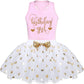 Cm C&M Wodro Toddler Kids Baby Girls Birthday Princess Outfits Vest Sleeveless Tank Top Dot Mesh Tutu Skirt Set (A-Pink, 5-6 Yea