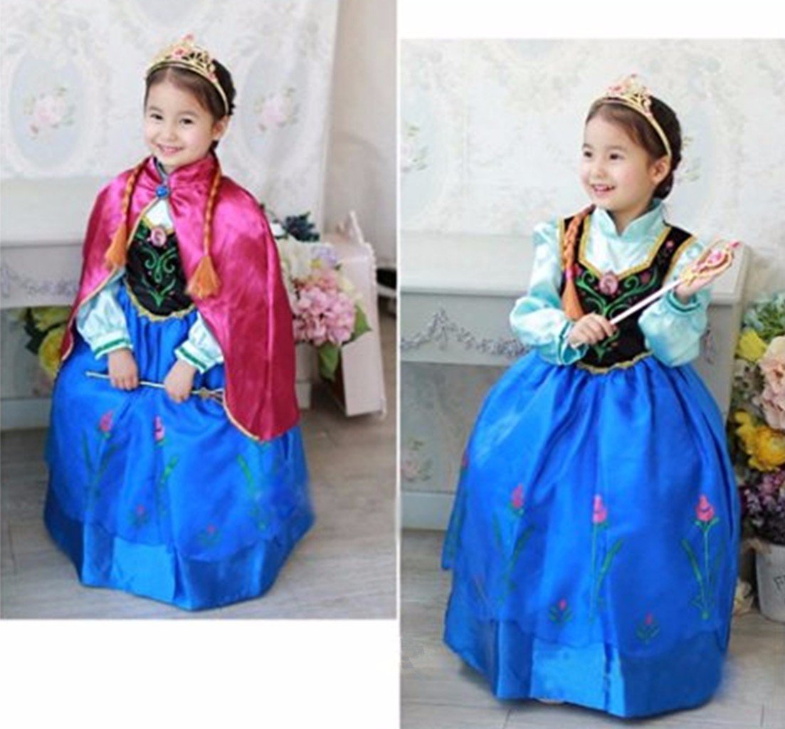 Dreamhigh Halloween Princess Costume Girl'S Dress With Cape Size 7-8 Years