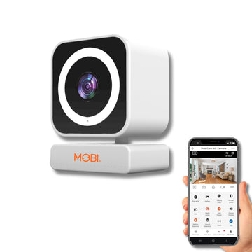 Mobicam Baby & Home Monitor Camera, Mobicam Mp Pet Camera, Ai Motion Detection, 3 Megapixel, 2-Way Audio, Night Vision, Dual-Ban