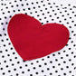 Modntoga Toddler Baby Girl Valentine'S Day Outfit Long Sleeve Dot Heart Shirt Top+Suspender Strap Red Skirts Set(18M-7Y) (Red, 6