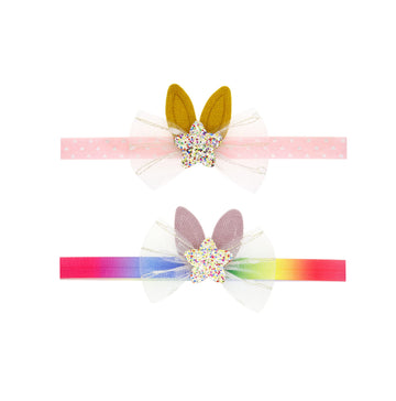 Ddnfo Easter Bunny Headband Bunny Ears Easter Headbands Baby Girls Flower Crown Spring Bunny Headbands Hair Accessories(F80) (C)