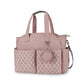 Lmbabter Diaper Bag Tote With Changing Station Upgrade Multi-Function Baby Bag With Adjustable Shoulder Strap (Pink)