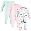 Hudson Baby Baby Cotton Sleep And Play, Girl Arctic Animals, 0-3 Months