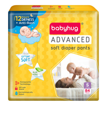 Babyhug Advanced Pant Style Diaper Small S 84 Pcs.