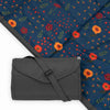 Little Unicorn - Midnight Poppy Outdoor Blanket  100% Polyester  Water Resistant  Simple Clean  Wipeable Material  Easy To Carry