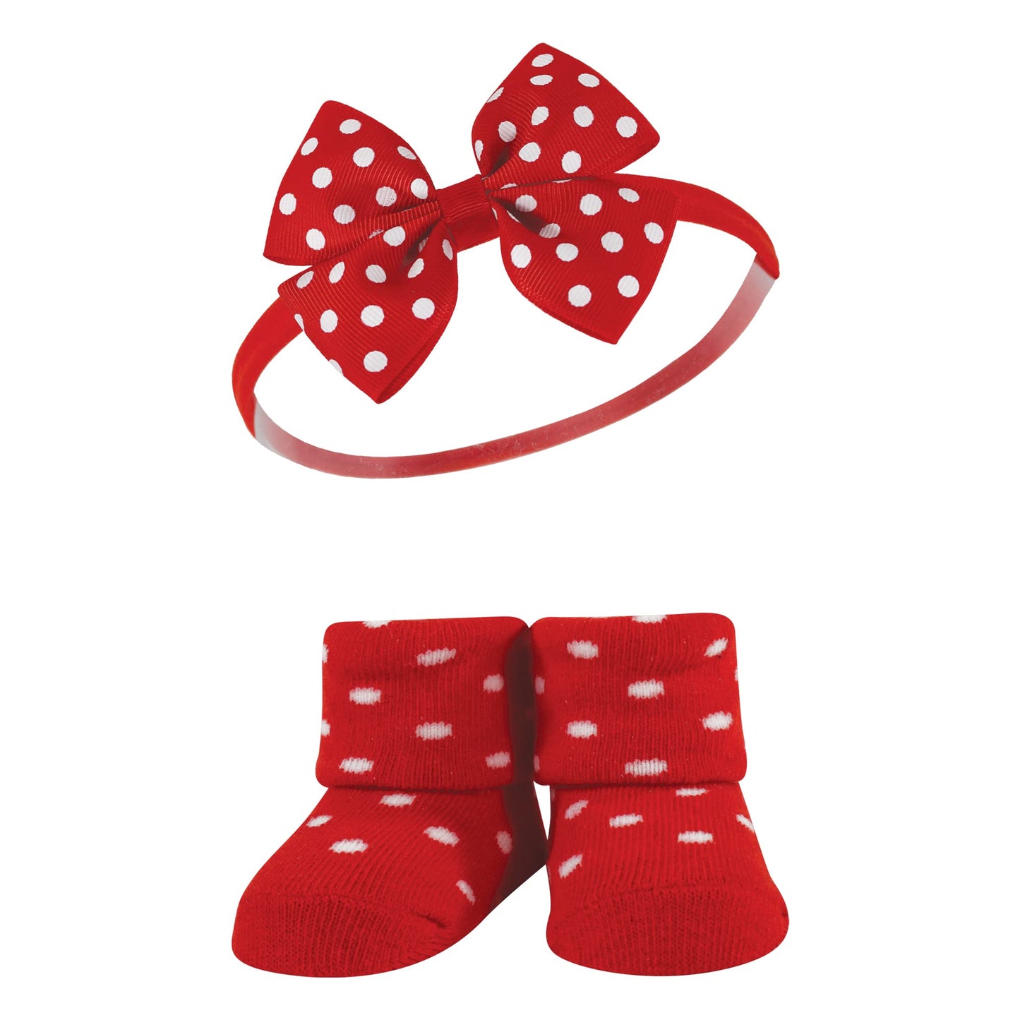 Hudson Baby Baby Girls' Headband And Socks Giftset, Wildflower, One Size