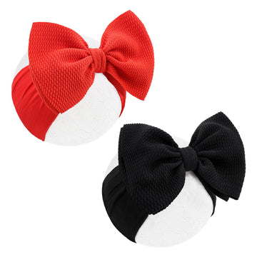 Yanjie Halloween Baby Headbands Cheer Bow, Orange Hair Bow Black Baby Girl Elastic Nylon Halloween Hairbands For Baby Girls Newb