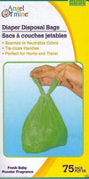 Diaper Disposal Bags, Fragrance Fresh 75 Bags, BPA Free