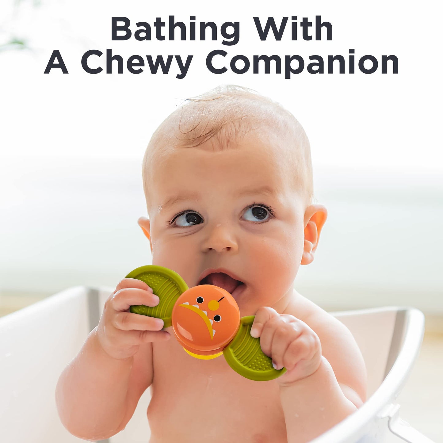 Kayle Spinning Top Sensory Toys For Toddlers - Suction Cup Baby Sensory Toy With Rattle - Bath Time & Playtime Fun -Ocean Animal