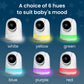 Babysense Prisma Baby Monitor With Camera And Audio, 5    Hd Video Baby Monitor, 6-Color Night Light, Split Screen, Baby Sound M