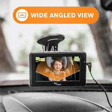 Yada | Car Portable Baby Monitor With Night Vision Cam, Wireless Transmission, Universally Compatible, 4.3    Digital Display, M