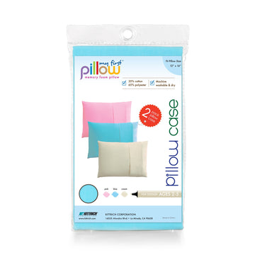 My First Set Of Two Toddler Pillow Cases Fits Pillows Sized 12' X 16', Blue
