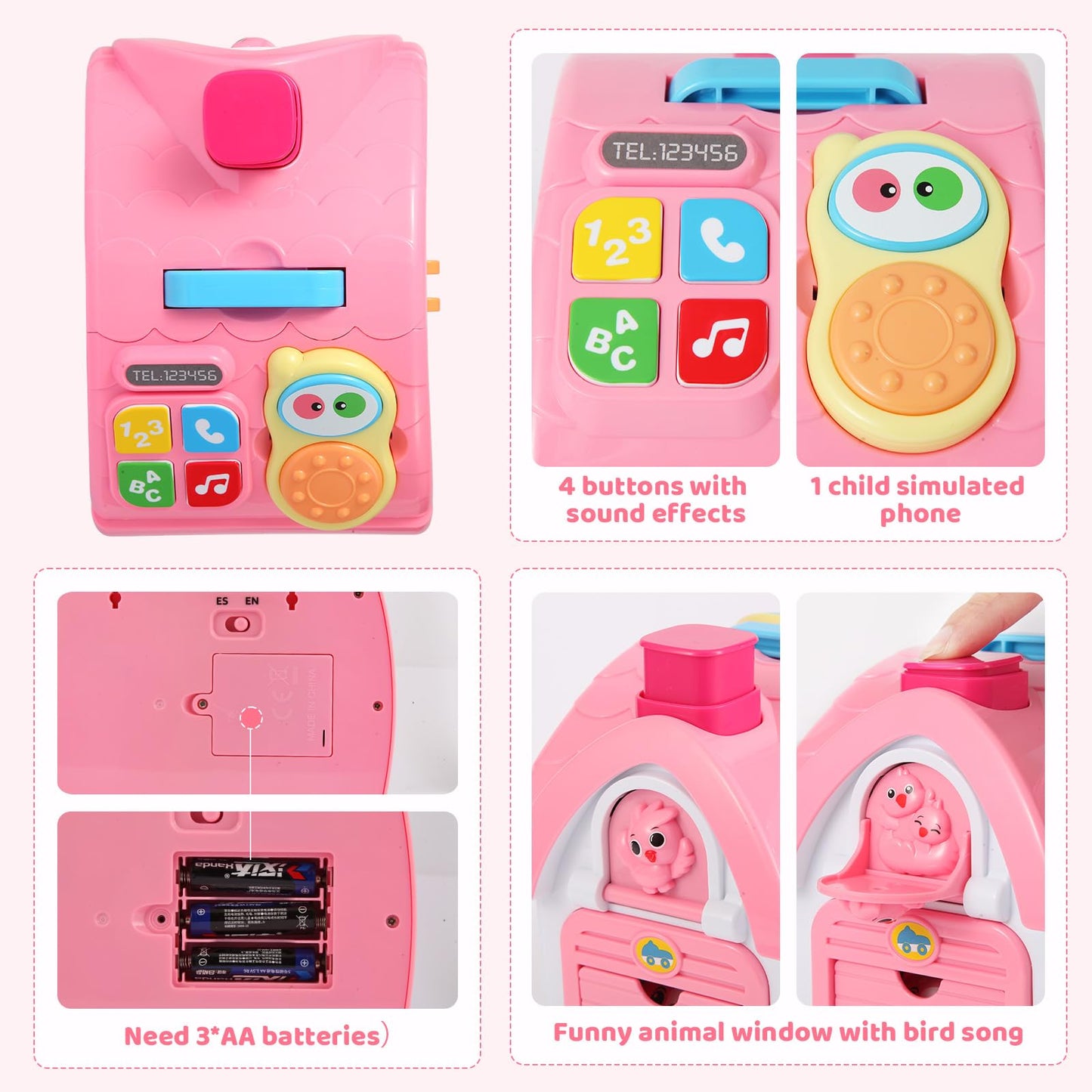 BOBUEXER Toddler Girl Toys 1-2 -Montessori Toys for 1 Year Old Girls,Baby Toys 6-12 12-18 Months, 1st Birthday Girl Gifts,10 in