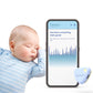 Bempu Bellybutton Smart Breathing Baby Monitor for Safer Sleep with Gentle Vibration, App Notifications, Easy to Clip, Portable,