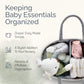 Kiddycare Diaper Caddy Organizer For Baby Nursery Basket With Handle Lid Nursing Caddy With Changing Table Organizer Cart Rope D