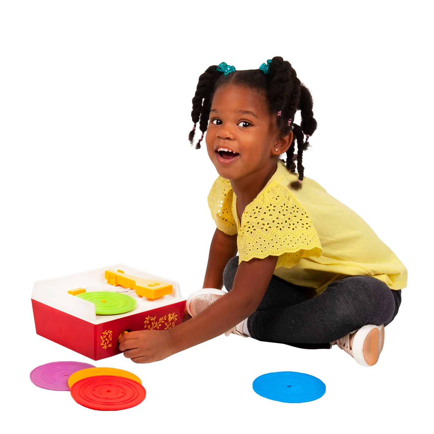 Fisher Price Classics - Record Player - Retro, Tactile Interactive Retro Toy for Kids, Girls, Boys, Toddlers, Baby, Preeschooler