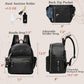 Miss Fong Mini Diaper Bag Backpack Leather Diaper Bag, Baby Diaper Bag, Small Diaper Bag, 11 Pockets Diaper Bag Organizer With H