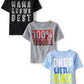 The Children'S Place Baby Boy'S And Toddler Family,Mom, Sibling Short Sleeve Graphic T-Shirts,Multipacks, Mama Knows/Trouble/Dad