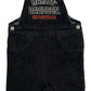 Harley-Davidson Baby Unisex Embroidered Denim Infant Overalls - Black (9/12M)
