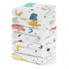 Closecret 5 Pack Baby Muslin Washcloths For Unisex 100% Cotton Wash Cloth Set For Baby Face Body Comfy And Soft For Newborn Infa