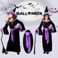 Dsplay Girl'S The Glamour Witch Dress Halloween Costumes (7-9Y, Purple)