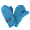Clips N Grips Infant Baby Toddler Knitted Fleece Lined Mittens (Small (4-12 Months), Teal Blue)