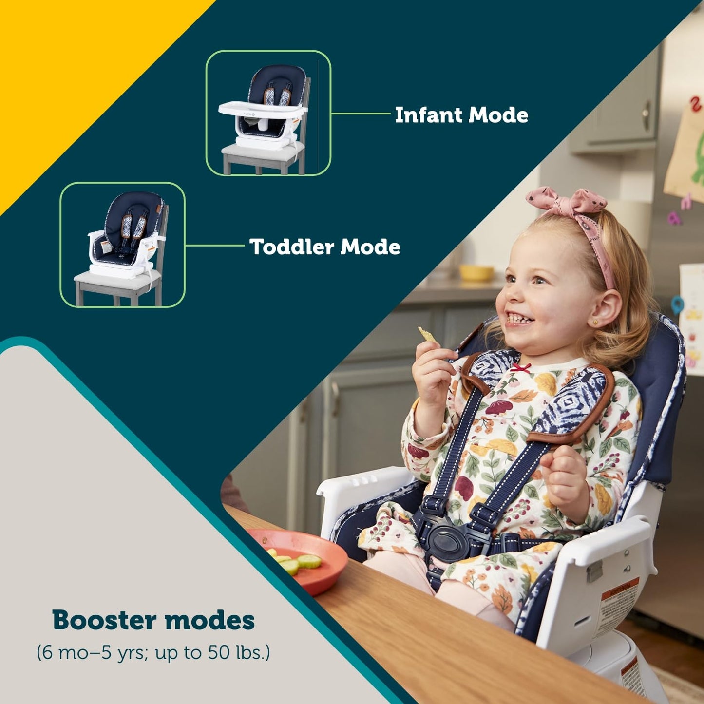 Safety 1St Grow And Go Infant High Chair, Convertible High Chairs For Babies And Toddlers - Rotating Baby High Chair For Eating,