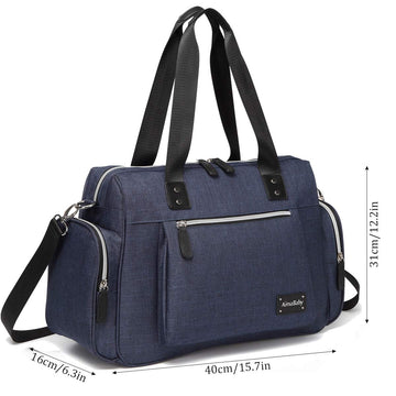 Kzni Diaper Tote Bag Diaper Bag,Travel Diaper Carry Bag, Baby Nappy Diaper Bag For Mom Grils Unisex Maternit. Multi Pocket, Tote