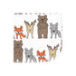 Hudson Baby Unisex Baby Flannel Cotton Washcloths 10-Pack, Wild Forest, One Size