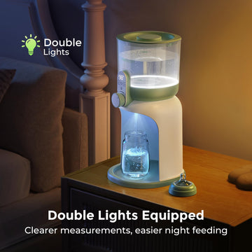 Momcozy Dual Lights Baby Bottle Warmer For Night Feedings, Instant Bottle Warmer For Making Formula, 57 Oz Larger Capicity, Form