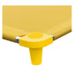 Acrimet Nap Cot For Kids, Portable Toddler Child Bed, Stackable, 52' L (Stainless Steel Tubes) (Yellow Breathable Mesh Fabric -