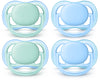 Philips Avent Ultra Air Pacifier 0-6 Months, Pink/Peach, 4 Pack, Scf245/40