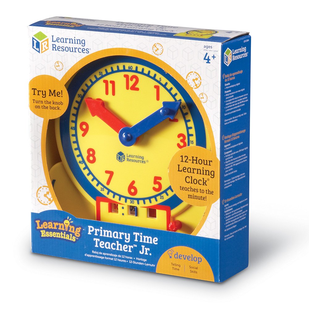 Learning Resources (LER2994) Primary Time Teacher Jr. 12 Hour, Multicolor, Multi-color