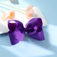 Oaoleer Big Hair Bows For Girls 12 Pcs 6 ' Purple Grosgrain Ribbon Large Boutique Bow Alligator Clips Hair Accessories For Todd