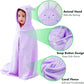 Romasa Toddler Hooded Bath Towel Ultra Soft Towel Highly Absorbent Bathrobe Blanket For Boys Girls- 27.5' X 55' (Purple)