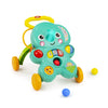 Bright Starts Stroll n Roll 2-in-1-Ball Push Walker - Includes 3 Toy Balls, Elephant with 70+ Songs & Sounds, 7 Activities - Ba