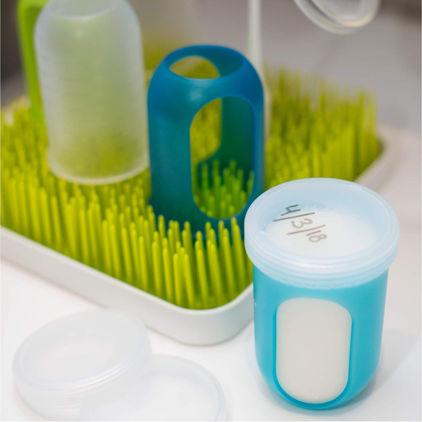 Boon Nursh Breast Milk Storage Lids - Made For Boon Nursh Bottles - Lids For Formula Travel Container - Breastfeeding Essentials